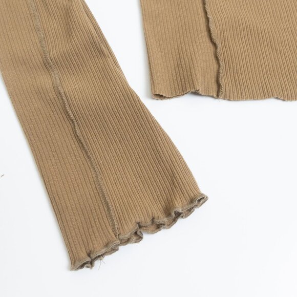 Baserange Omato Long Sleeve Jade Brown XL *Altered Cropped - Picture 8 of 10